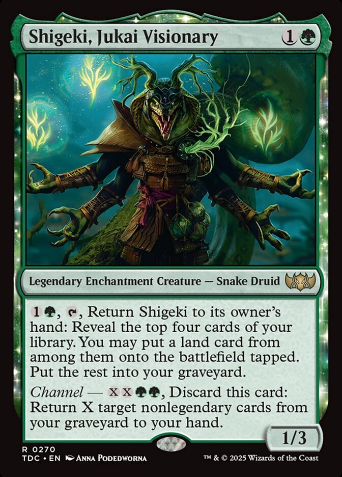Shigeki, Visionário Jukai / Shigeki, Jukai Visionary - Magic: The Gathering - MoxLand