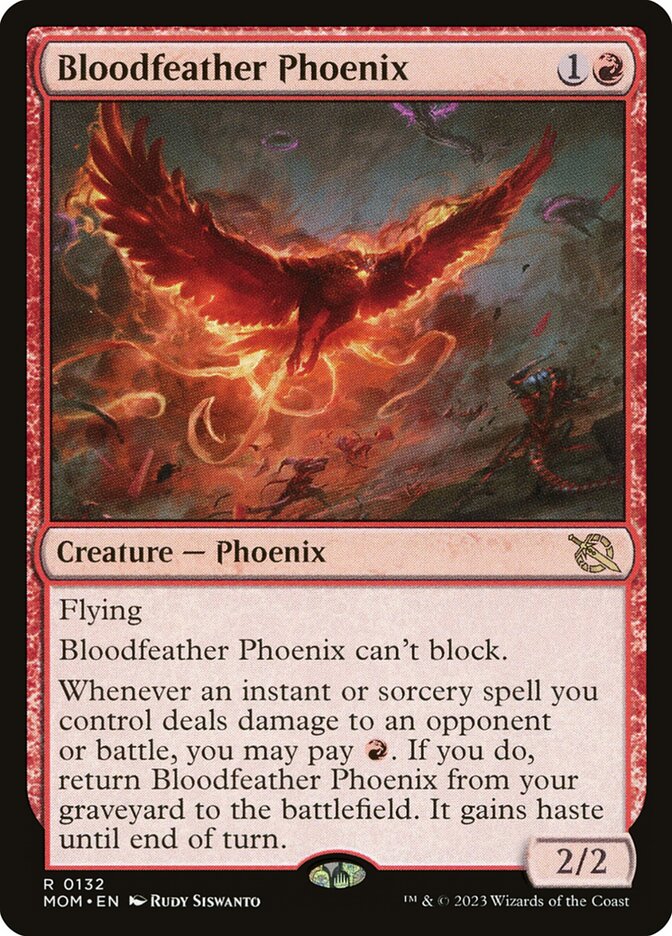 Fênix da Pena Sangrenta / Bloodfeather Phoenix - Magic: The Gathering - MoxLand