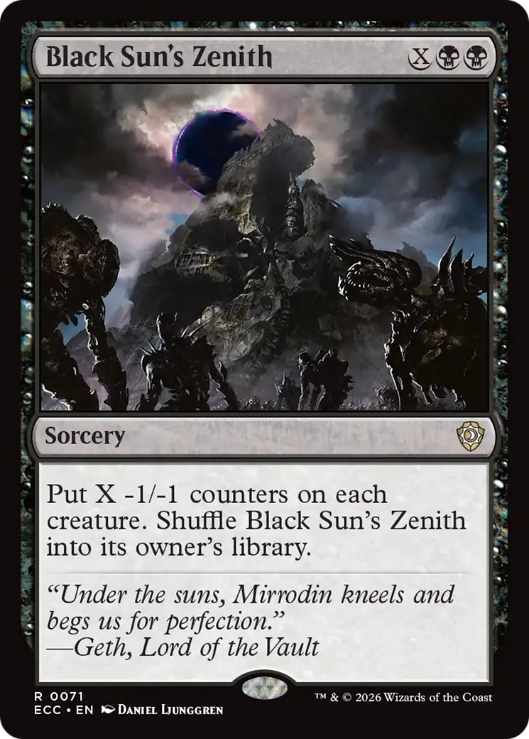 Zênite do Sol Negro / Black Sun's Zenith - Magic: The Gathering - MoxLand