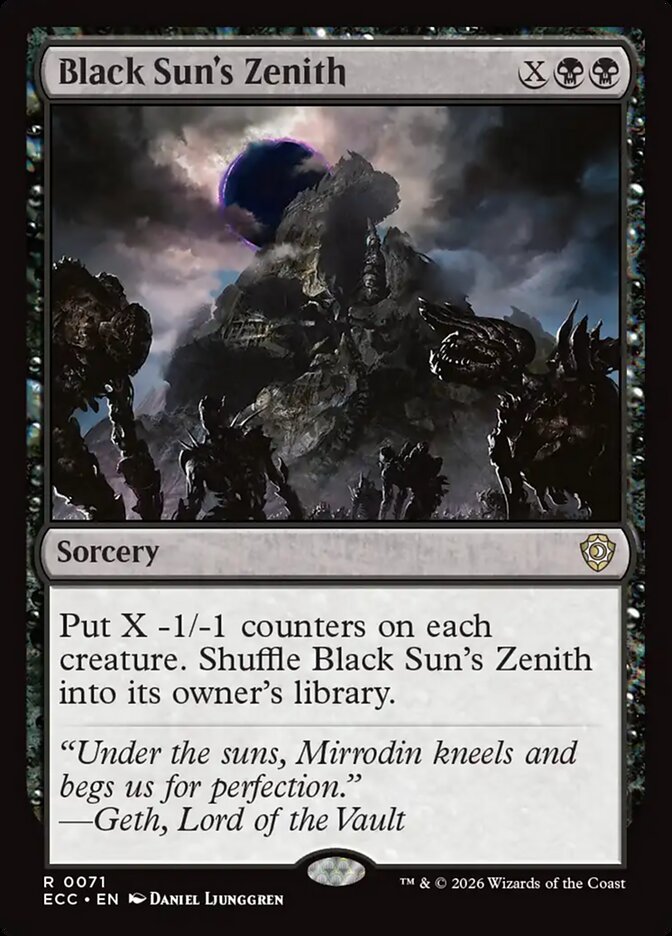 Zênite do Sol Negro / Black Sun's Zenith - Magic: The Gathering - MoxLand