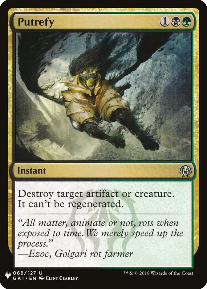 Putrificar / Putrefy - Magic: The Gathering - MoxLand