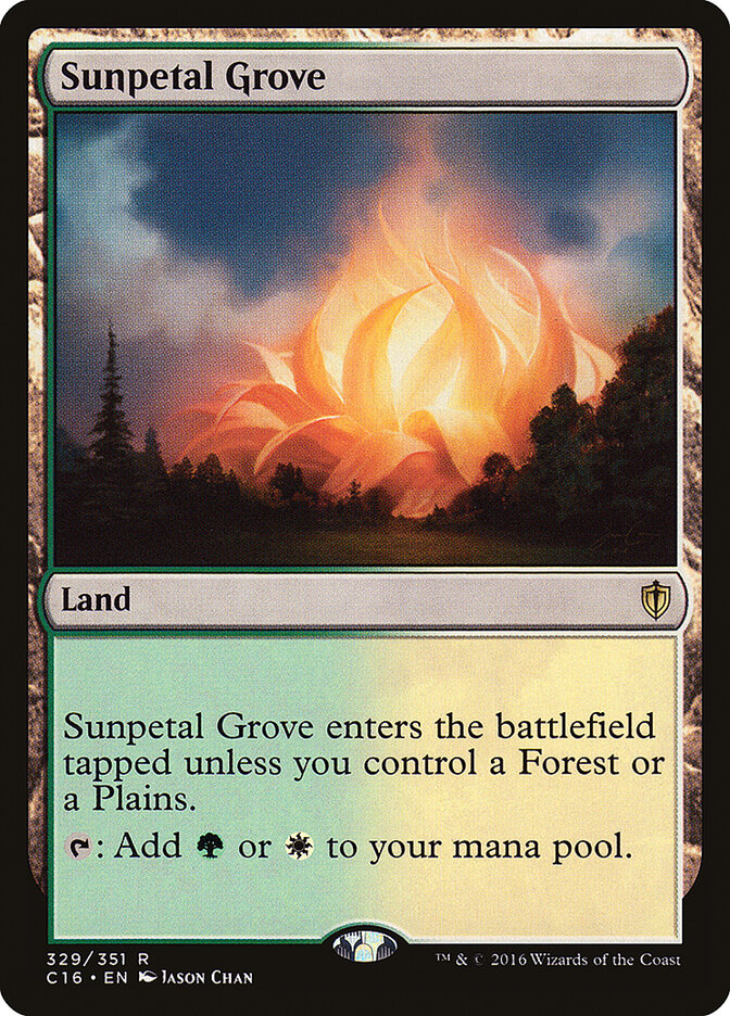 Bosque da Pétala Solar / Sunpetal Grove - Magic: The Gathering - MoxLand