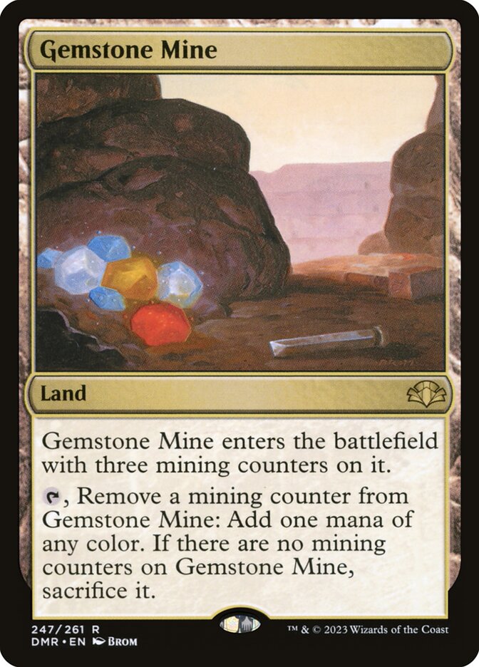 Mina de Pedras Preciosas / Gemstone Mine - Magic: The Gathering - MoxLand