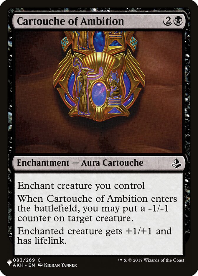 Cártula da Ambição / Cartouche of Ambition - Magic: The Gathering - MoxLand