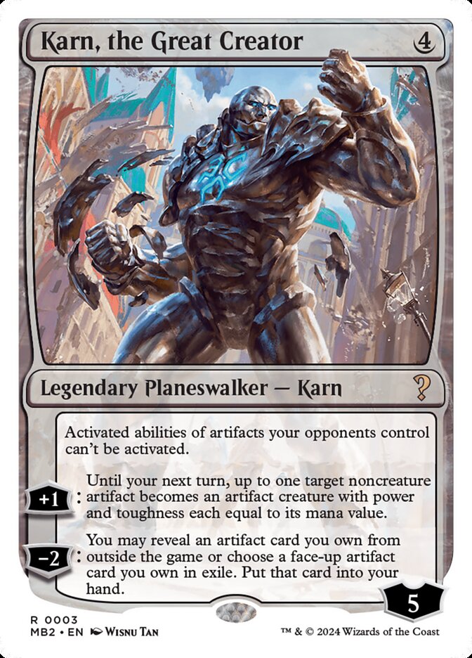 Karn, o Grande Criador / Karn, the Great Creator - Magic: The Gathering - MoxLand