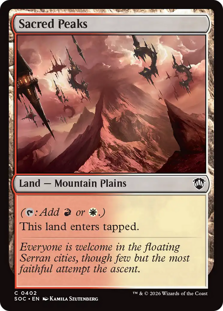 Picos Sagrados / Sacred Peaks - Magic: The Gathering - MoxLand