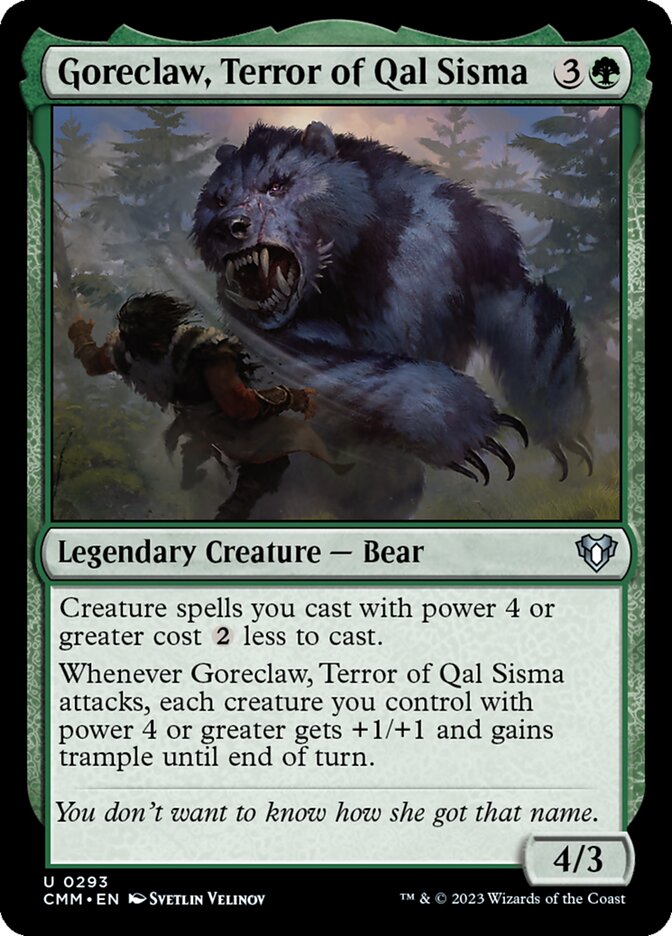 Garra Cruenta, Terror de Qal Sisma / Goreclaw, Terror of Qal Sisma - Magic: The Gathering - MoxLand