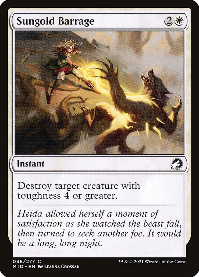 Salva de Ouro Solar / Sungold Barrage - Magic: The Gathering - MoxLand