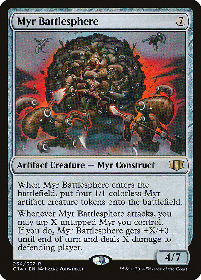 Esfera de Batalha Myr / Myr Battlesphere - Magic: The Gathering - MoxLand