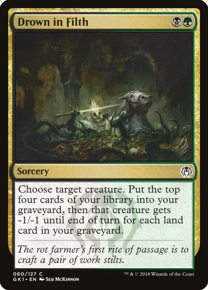 Afogar na Imundice / Drown in Filth - Magic: The Gathering - MoxLand