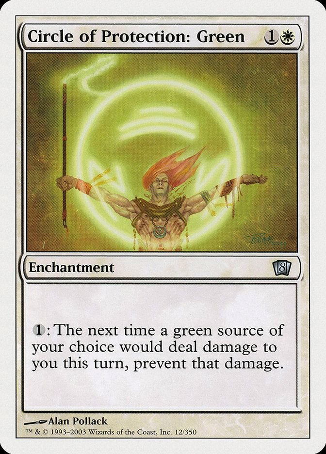 Círculo de Proteção: Verde / Circle of Protection: Green - Magic: The Gathering - MoxLand