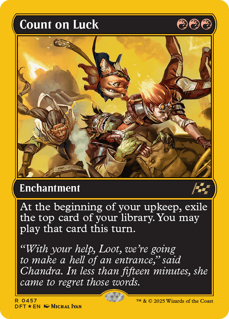 Contar com a Sorte / Count on Luck - Magic: The Gathering - MoxLand