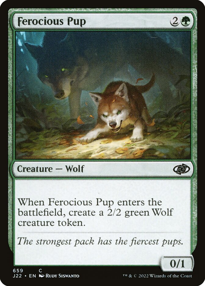 Filhote Feroz / Ferocious Pup - Magic: The Gathering - MoxLand