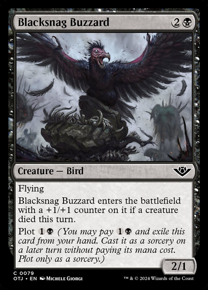Busardo de Garrapreta / Blacksnag Buzzard - Magic: The Gathering - MoxLand