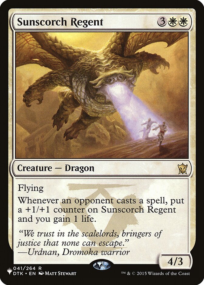 Regente da Queimadura Solar / Sunscorch Regent - Magic: The Gathering - MoxLand