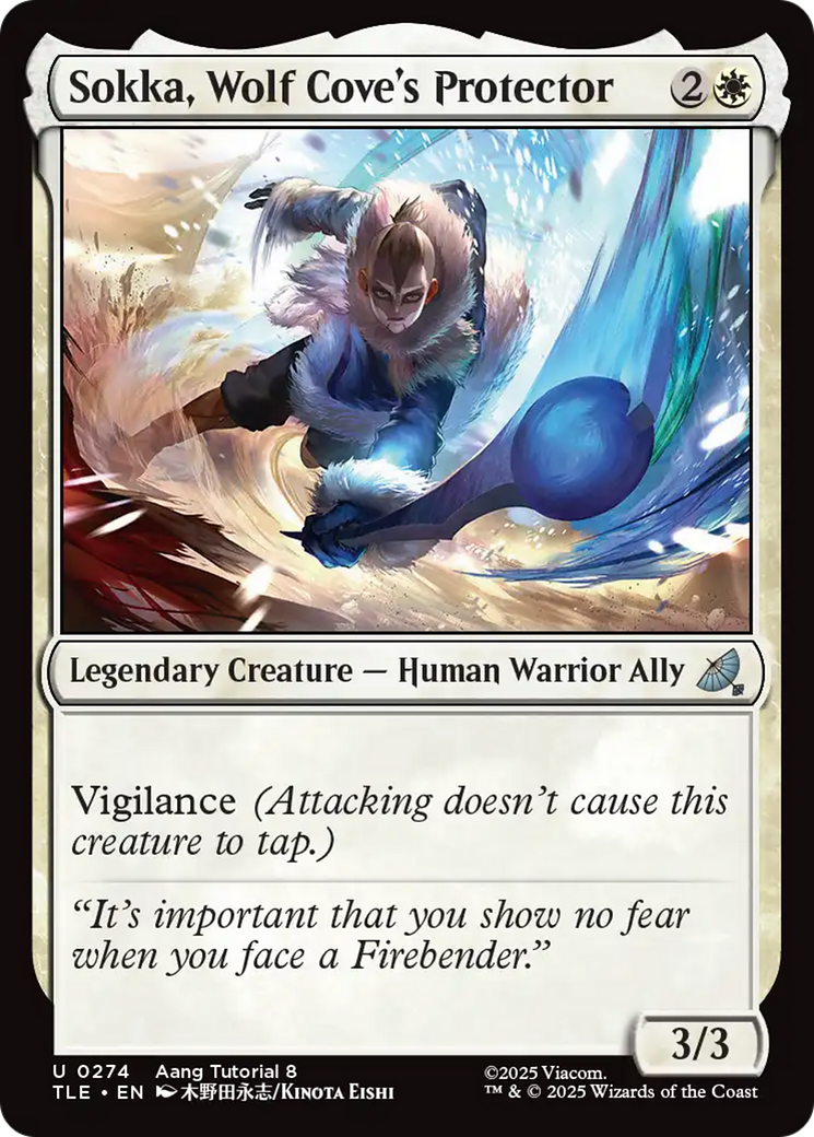 Sokka, Protetor da Baía do Lobo / Sokka, Wolf Cove's Protector - Magic: The Gathering - MoxLand