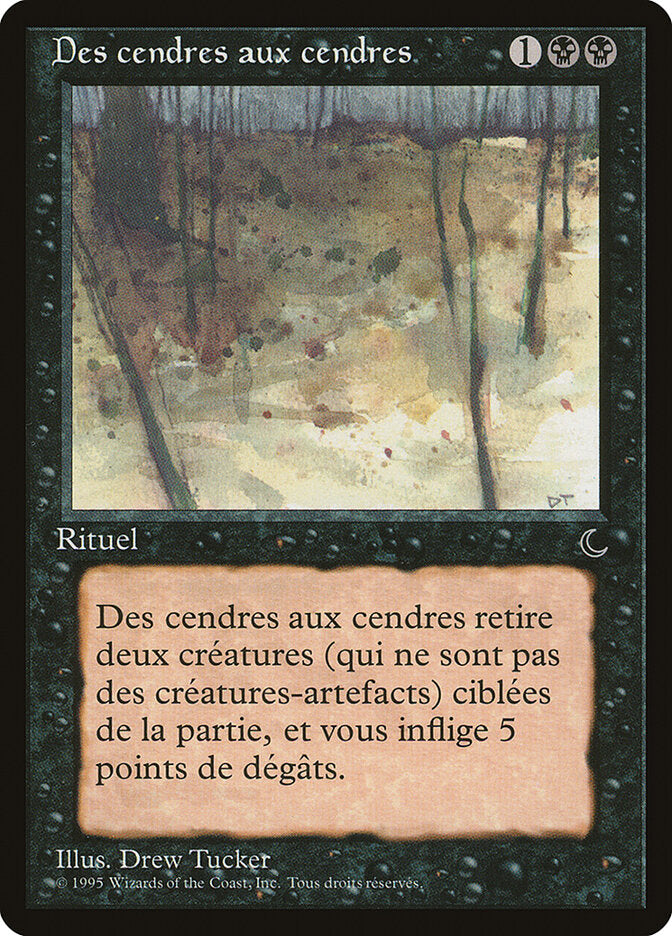 Cinzas às Cinzas / Ashes to Ashes - Magic: The Gathering - MoxLand