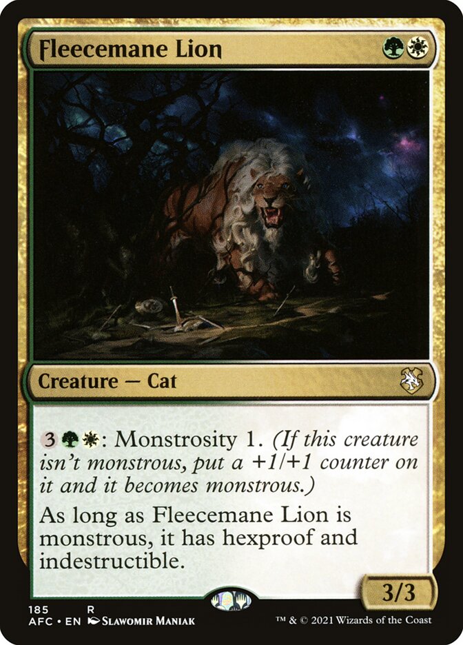 Leão da Juba Lanosa / Fleecemane Lion - Magic: The Gathering - MoxLand