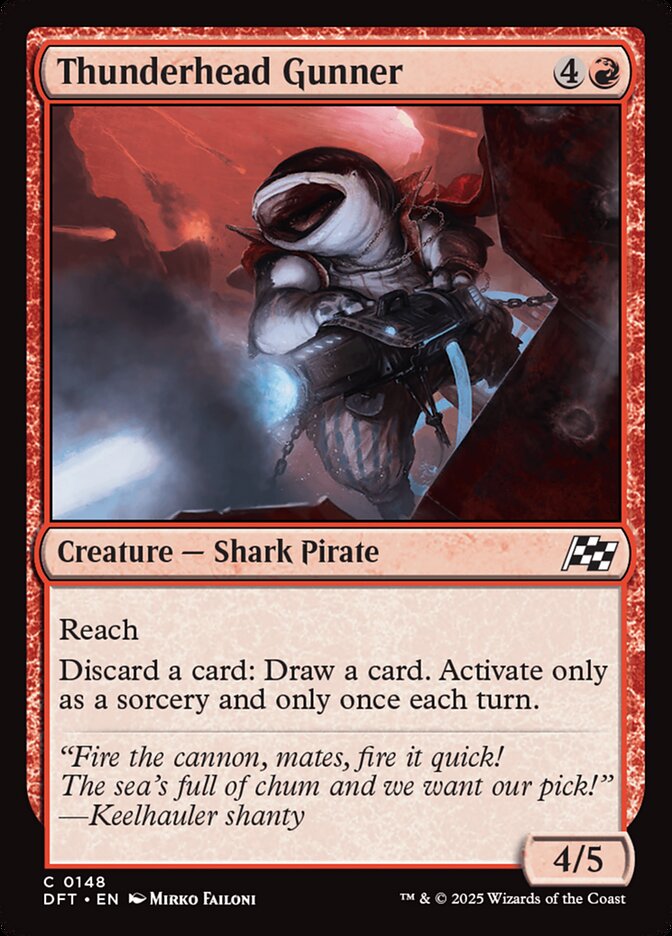 Artilheiro Cabeça-de-trovão / Thunderhead Gunner - Magic: The Gathering - MoxLand