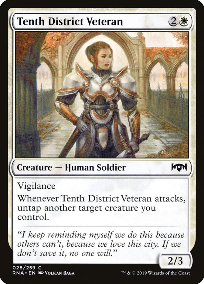 Veterana do Décimo Distrito / Tenth District Veteran - Magic: The Gathering - MoxLand