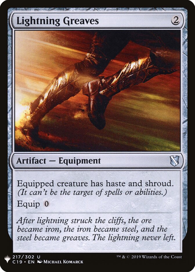 Grevas Faiscantes / Lightning Greaves - Magic: The Gathering - MoxLand