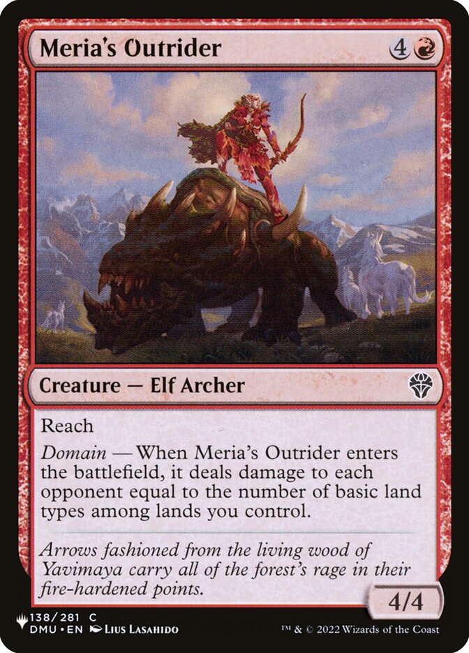 Vanguardeira de Meria / Meria's Outrider - Magic: The Gathering - MoxLand