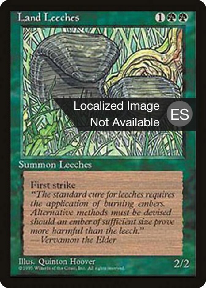 Sanguessugas Terrestres / Land Leeches - Magic: The Gathering - MoxLand