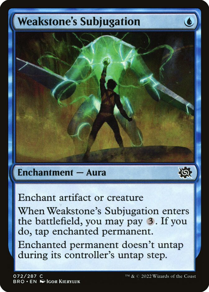 Subjugação da Pedra de Fraqueza / Weakstone's Subjugation - Magic: The Gathering - MoxLand