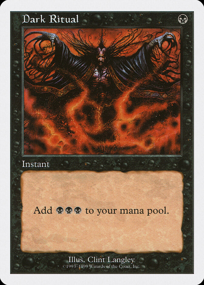 Ritual Sombrio / Dark Ritual - Magic: The Gathering - MoxLand