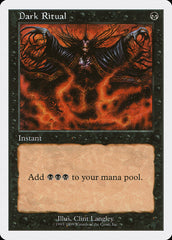 Ritual Sombrio / Dark Ritual - Magic: The Gathering - MoxLand