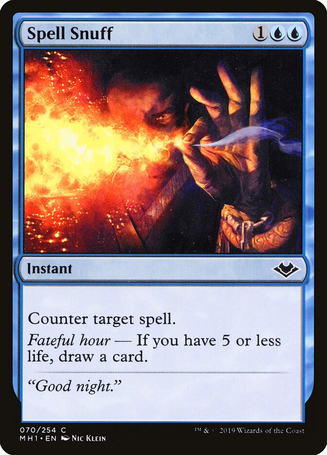 Apagamento de Mágica / Spell Snuff - Magic: The Gathering - MoxLand