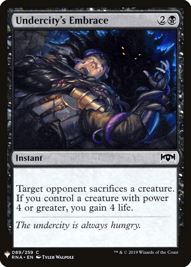 Abraço do Submundo / Undercity's Embrace - Magic: The Gathering - MoxLand