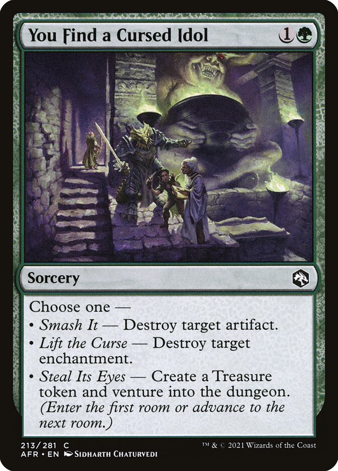 Vocês Encontram um Ídolo Amaldiçoado / You Find a Cursed Idol - Magic: The Gathering - MoxLand