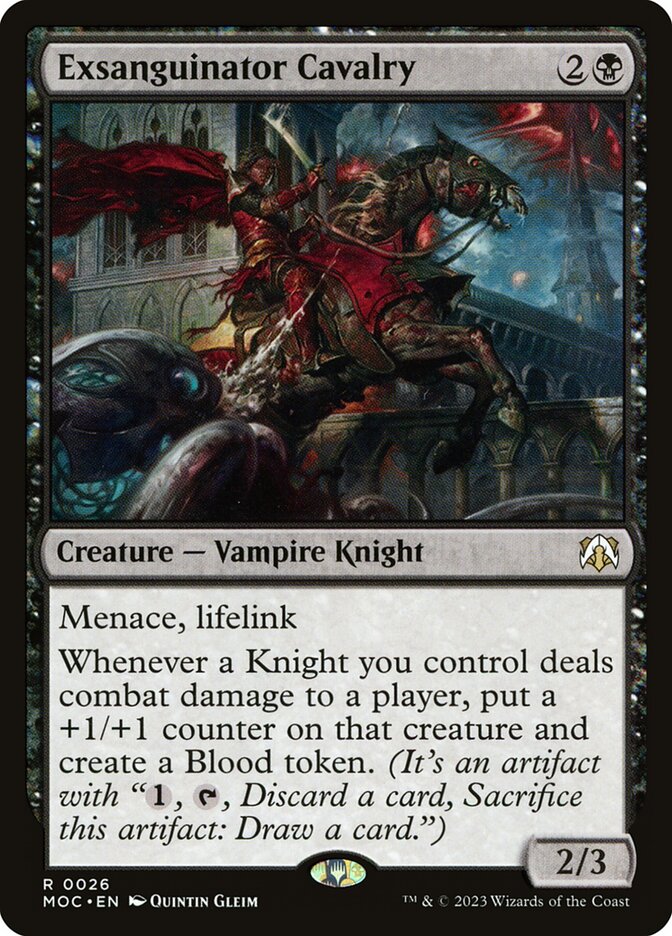 Cavalaria Dessangradora / Exsanguinator Cavalry - Magic: The Gathering - MoxLand