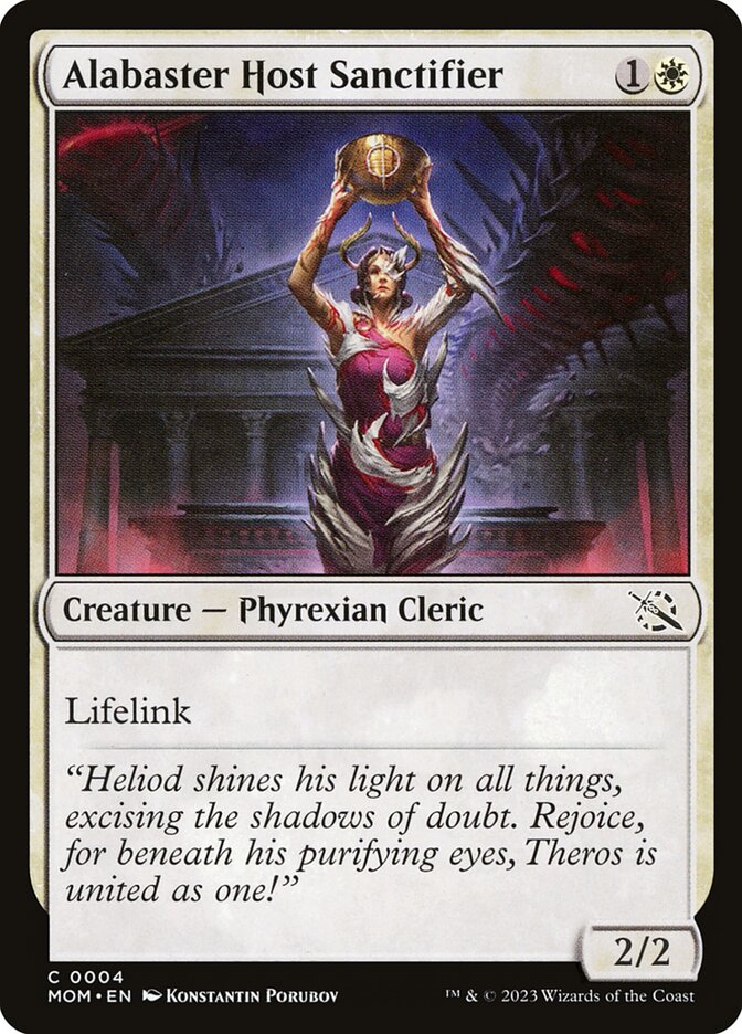 Santificadora da Hoste de Alabastro / Alabaster Host Sanctifier - Magic: The Gathering - MoxLand