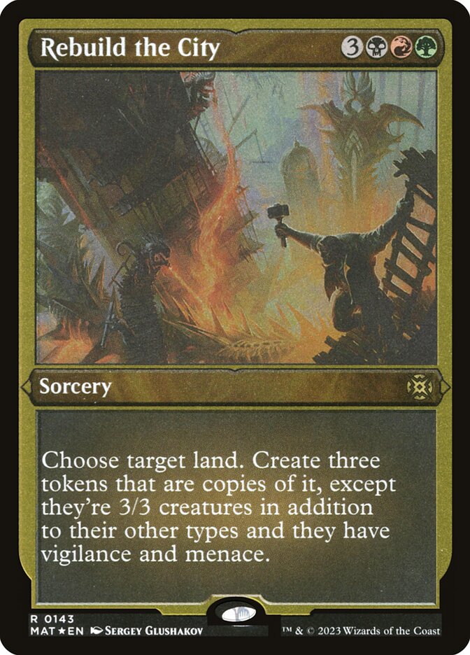 Reconstruir a Cidade / Rebuild the City - Magic: The Gathering - MoxLand