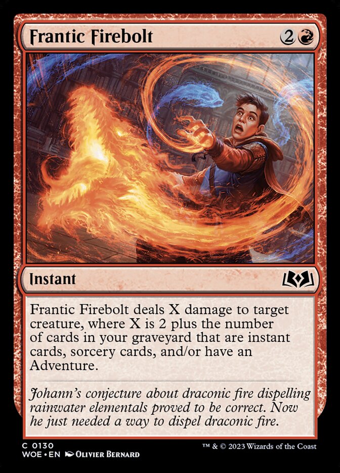 Raio de Fogo Frenético / Frantic Firebolt - Magic: The Gathering - MoxLand