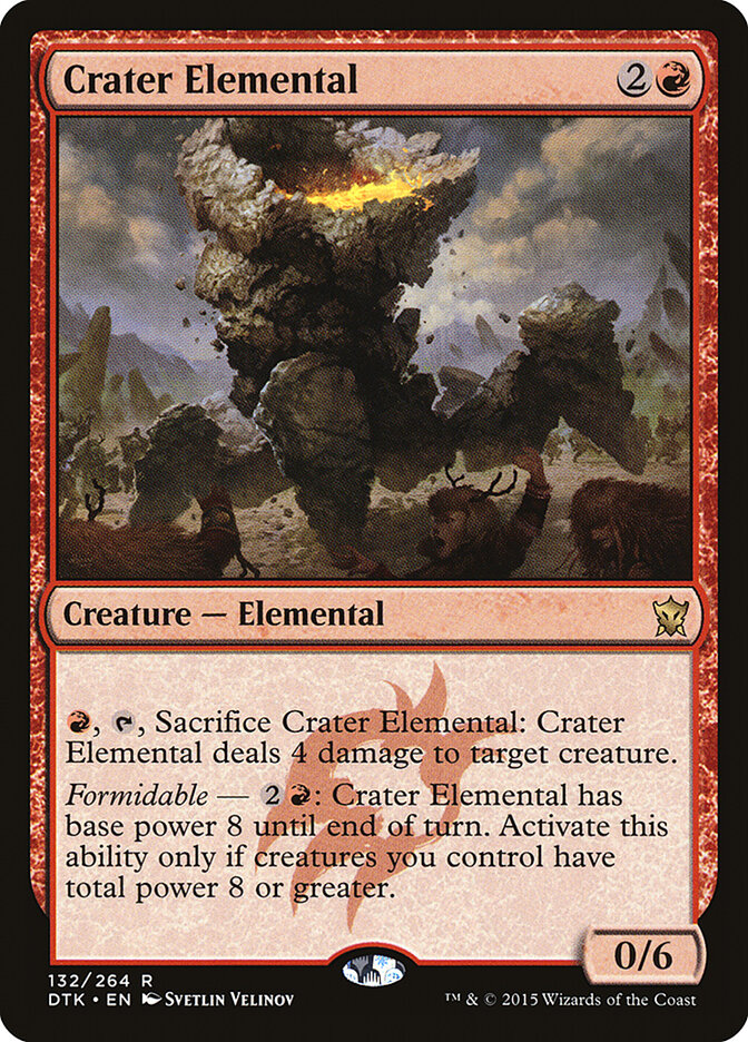Elemental da Cratera / Crater Elemental - Magic: The Gathering - MoxLand