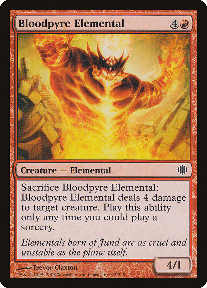 Elemental da Pira Sanguinária / Bloodpyre Elemental - Magic: The Gathering - MoxLand