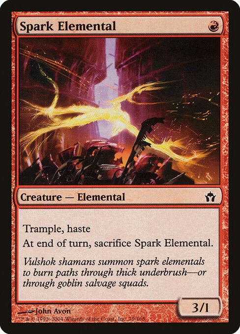 Elemental das Centelhas / Spark Elemental - Magic: The Gathering - MoxLand