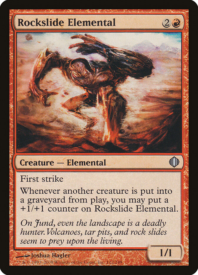 Elemental do Deslize de Pedras / Rockslide Elemental - Magic: The Gathering - MoxLand