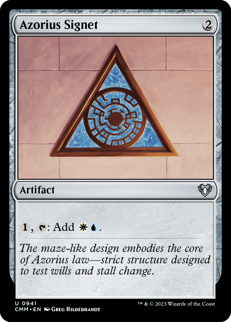 Sinete Azorius / Azorius Signet - Magic: The Gathering - MoxLand