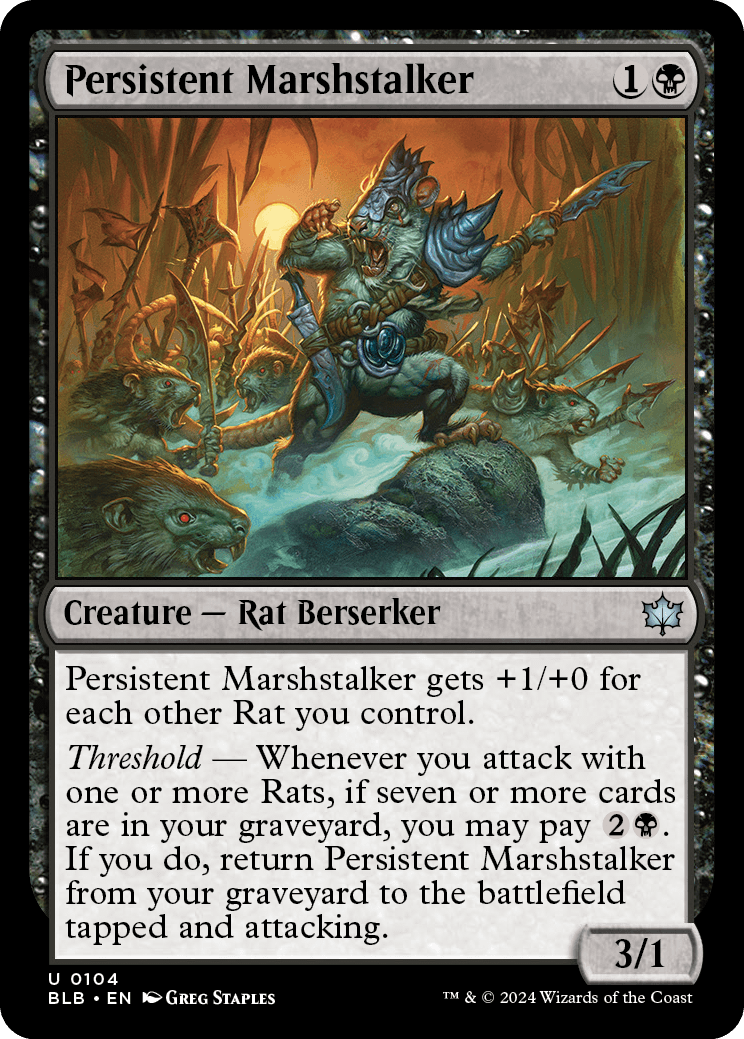 Espreitabrejo Persistente / Persistent Marshstalker - Magic: The Gathering - MoxLand