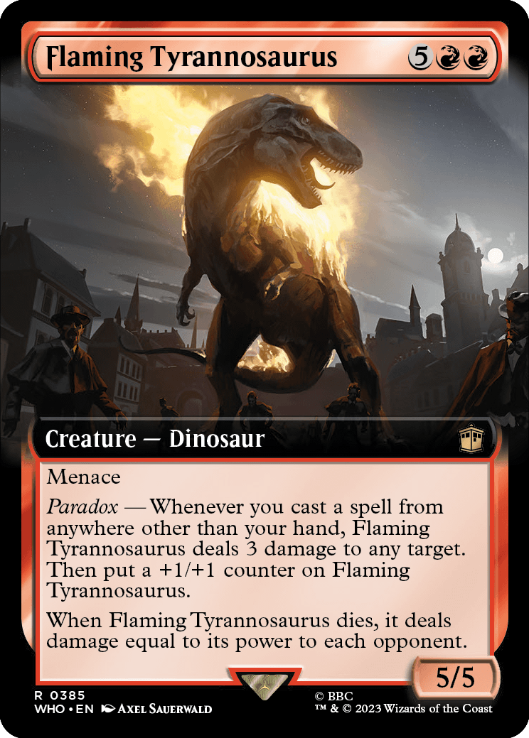 Flaming Tyrannosaurus - Magic: The Gathering - MoxLand