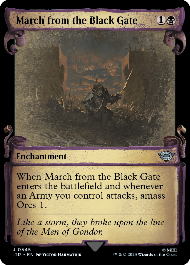 Marcha do Portão Negro / March from the Black Gate - Magic: The Gathering - MoxLand