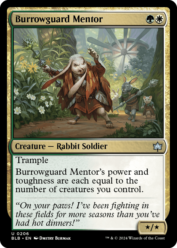 Mentora Guarda-tocas / Burrowguard Mentor - Magic: The Gathering - MoxLand