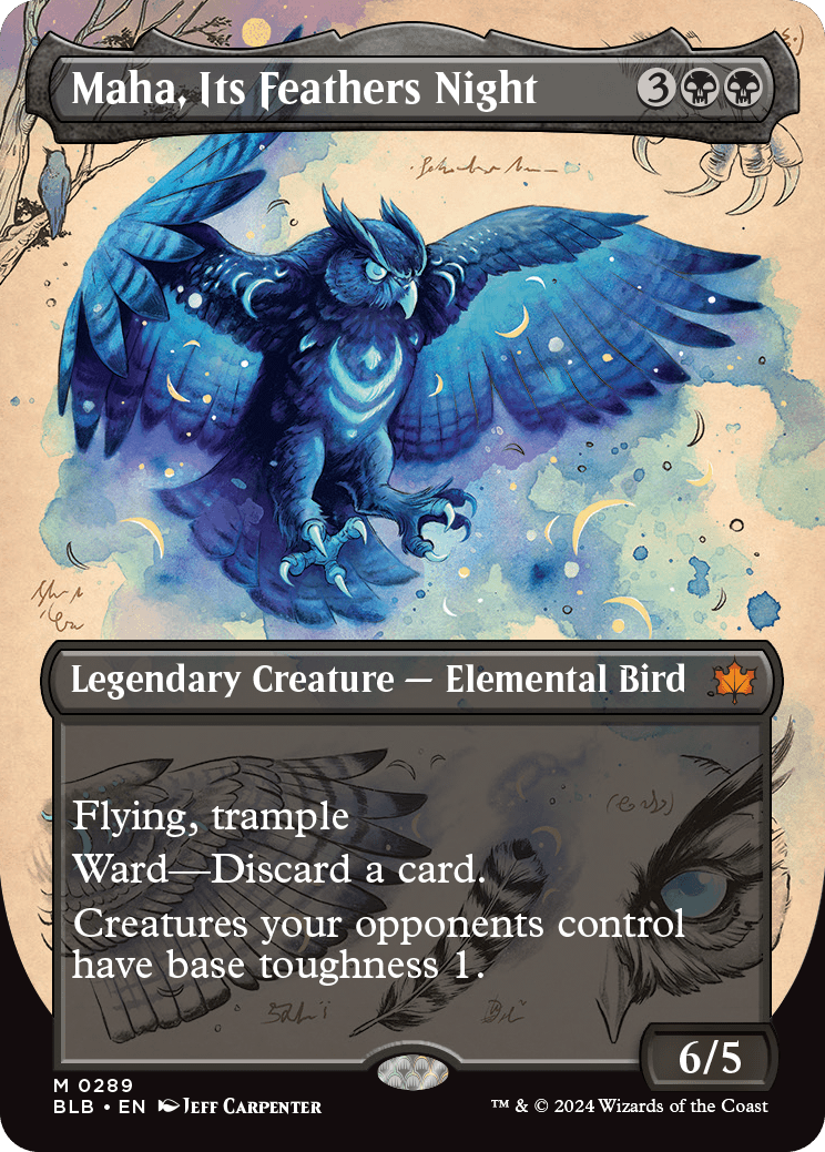 Maha, As Plumas da Noite / Maha, Its Feathers Night - Magic: The Gathering - MoxLand