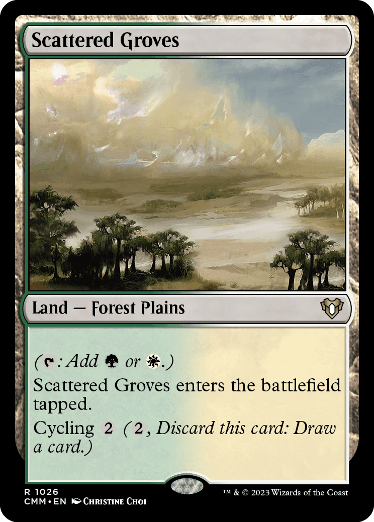 Bosques Esparsos / Scattered Groves - Magic: The Gathering - MoxLand