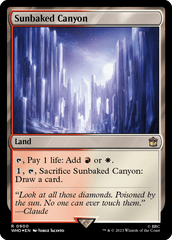 Desfiladeiro Calcinado pelo Sol / Sunbaked Canyon - Magic: The Gathering - MoxLand