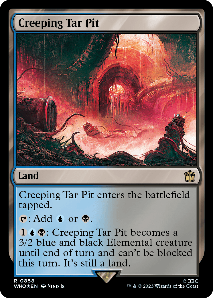 Poço de Piche Rastejante / Creeping Tar Pit - Magic: The Gathering - MoxLand